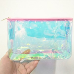 Holographic PVC zipper bag